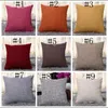 Sofa Cushion Cover Linen Square Decorative Pillow Back Cushions Covers Christmas Decoration Pure Color Living Room SofaDecoration WY123DXP-WLL