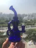 Klein Recycler Dab Rig Narguilés Heady Oil Rigs Tuyau De Fumée 14mm Banger Accessoire Verre Épais Eau Bongs Shisha Bécher Bong Unique