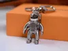 Stylish Astronaut Key Chain Designer Titanium Steel Matching Gift Box300u