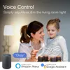 Bombillas LED Wifi bombilla de vela inteligente 7W E12 E14 E26 E27 aplicación remota Control Alexa Echo Google Home bombilla Led nocturna regulable inteligente 6576673