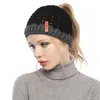 Nouvelles dames tricot chapeau polyvalent couleur correspondant conception doux hiver chaleur haute qualité creux haut couverture chapeaux