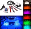 20 Sätze 12V flexibles Auto-Styling RGB-LED-Streifenlicht, Atmosphäre, Dekoration, Lampe, Innen-Neonlichter mit Controller, Zigarettenanzünder