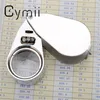Cymii Watch Repair Tool Metal Jeweller LED Microscope Maglisifier Maglifygl Glass Loupe UV Light with Plastic Box 40x 25mm204E