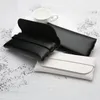 Hand Made Sunglasses Protective Case PVC Leather Style Eyewear Bag Black And White Fashion Eyeglasses Accessories