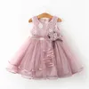 Princess Flower Kids Toddler Baby Girls Dress Party Wedding Pageant Lace Tutu Dresses For Girls Summer Baby Girl Costumes LJ201221