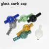 Rauchen Glas Bubble Carb Cap, Cyclone Spinning Carbs Caps für 25mm Quarz Banger Nails Terp Pearl Bong Aschefänger