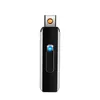 Дешевые Ультратонкий USB Дважды стороне зарядки зажигалка беспламенной Тонкий Электронная сигарета зажигалка ветрозащитный Вольфрам Turbo зажигалка Dropshipping