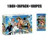 Japońskie karty anime jedne kawałki Luffy Zoro Nami Chopper Franky Paper Collections Card Game Collectibles Battle Child Gife Toy AA220314