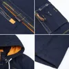 ブラックリョウウルフ新しい到着スプリングダウンジャケット男性厚手の綿高品質春ZC-027 20114のためのフードダウンジャケット