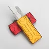 New Arrival Sabre Wulf Paper Cutter Cutting Knife Original Double Action Automatic Utility Pocket EDC 6061T6 Aluminum Handle Outd9481685