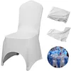 VEVOR White Chair Covers 50/100/150PCS Stretch Poliéster Spandex Slipcovers para Banquete Comedor Fiesta Boda Decoraciones 201120