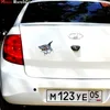 Three Ratels LCS281 154x15cm shark colorful car sticker funny car stickers styling removable decal6989690