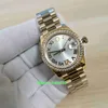 BP top quality Fashion 126283RBR 126283 Ladies Watch Roman Dial Diamond border Yellow gold Luminescent Mechanical Automatic Women's Watches Wristwatches