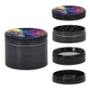 Beautiful Herb Grinders 50MM With 4 Parts Grinder Zinc Alloy Dry Herb Grinders Smoking Spice Crusher CNC Cigarette Tobacco Grinder