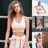 2pc Mulheres Outfit Yoga Set Fitness Gym Gym Roupas Esportivas Correndo Bras e Leggings Seamless Tracksuits Sport Sets1