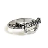 Vintage Samurai Schwert Ring Design S925 Sterling Silber Persönlichkeit Offen Größenverstellbar Retro Altes Original Großhandel Lose Bulk 220212