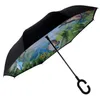 Drop Shipping Cartoon Totoro Reverse Umbrella Ghibli Ombrelli Rain Women Parasol Female Plegable Sombrillas Paraguas Mujer 201112