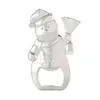 Décoration de noël dessin animé bière ouvre-bouteille créatif bonhomme de neige cloche forme tire-bouchon cadeau de fête de mariage ménage cuisine outils