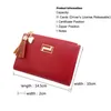 Hot Sale Fashion Women Leather Zipper Clutch Card Holder Purse Bag Handbag Coin Purses Ladies Tassel Smart Wallet