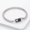 Hoge kwaliteit armband parfumfles paar armband geschenken voor vrouwen mannen witte titanium stalen charme sieraden