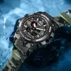 男性のためのスポーツ時計クールショック耐水性の目覚まし時計Reloj Hombre 1545D迷彩ミリタリースポーツ時計男性2021