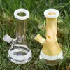 7.8 '' Piccolo bong ad acqua in vetro borosilicato ad alto contenuto di fumo / pipa ad acqua / pipa ad acqua per fumare con stelo in vetro + ciotola di vetro