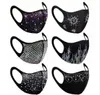 Mode Bling Diamant Masque Lavable Couverture Réutilisable Bouclier Paillettes Designer Brillant Parti Masques emballage individuel