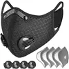 In voorraad Luxe fietsen gezichtsmasker geactiveerde koolstof met filter PM2.5 Anti-vervuiling Sport Running Training Protection Dust Mask