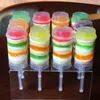 Cupcake Push up Pop Konteynerler Plastik Gıda Sınıfı Pops Pops Kek Konteyner Kapağı Parti Süslemeleri için Yuvarlak Şekil Aracı