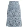 Женщины юбка бархат плюс размер кружева элегантные офисные юбки женские карандашный бандаж юбка для женщин юбки длиной колена высокая талия 201111