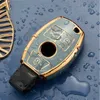 Fashion Electroplating Gold Edge TPU Car Key Key Keys Case Custodia Fob Cover Shell per Mercedes Benz A B R G GLASS GLK GLA GLC GLR W204 W210 W176 W202 W463 Ricambi auto