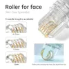 New Hydra Roller 64 Pins Gold Microneedle Derma Carimbo com Tubo Gel 10ml Rolo de Pele Agulha Medical CE 0.25mm 0.5mm 1mm