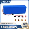LiitoKala Marca 21700 72V 25Ah 20S5P Paquete de batería de litio 1000W-3000W Alta potencia 84V Motor de bicicleta eléctrica Batería de scooter eléctrico con BMS de gran capacidad