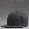 Vuxen högkvalitativ ullfilt snapback caps vinter hip hop bboy platt toppade mössa fast skateboard hatt män ull baseball hattar 201026199h