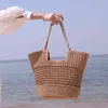 Boodschappentassen sac hoofd en paille ajour pour femmes, Grande capacit, SAC Papier Tiss, Bandoulire, Fourre-Tout, Plage, Voyage, Bali, Winkelen 220303