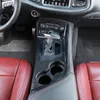 ABS Carbon Fiber Center Gear Shift Panel Pokrywa Dekoracji Dekoracji Do Dodge Challenger 2015+ Auto Wnętrze Akcesoria,