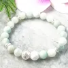 MG1089 Faced Amazonite Lava Bracelelet Cristais de cicatrização da moda Balance de pulseira de gemas de alta qualidade Balance de pulso de ioga mala 304n