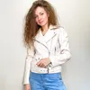 lila faux lederjacke