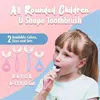 Зубные щетки Nxy U Shaped Children039s Зубная щетка 360 градусов прикуса Силикагель для ухода за полостью рта Чистка 0215316h3624876