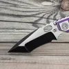 EVIL EYES Customized Folding Knife MSC SMF QR #67 Bicolor Performance Series Titanium Handle Tanto High Hardness M390 Blade Strong Outdoor EDC Tactical Camping Tools