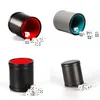 Dice Cup set PU Leather Whiskey Bar PU Leather Sieve Cups Game Party Props High Quality 8 5oj UU