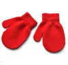 Детские зима теплые варежки детей вязаные перчатки мальчиков девушки вязаный перчатка варежки студентка царапина конфеты цвет варежки 1-4 года