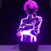 Attack på Titan Acrylic Table Lamp Anime för hemrummet Decor Light KILL barn present Kapten Levi Ackerman Figure Night Light37S