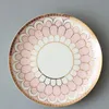 Moda dinamarquesa gideiras conjuntos de porcelana fina china jantar placa prato britânico estilo mesa sobremesa faca colher de faca