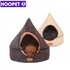 HOOPET Pet Dog Bed Cat Tent Dog House All Seasons Lit pour chiens Lit de yourte doux résistant à la saleté avec coussin lavable double face 201130