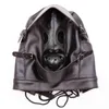 NXY SM Sex Adult Toy Soft Pu Leather Hood Headgear Bondage with Ball Gag Black Face Mask Eyepatch Blindfold Slave Bdsm Product7229504