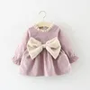 Bear Leader Baby Girls Dresses with Bag 2pcs Clothes Sets Kids Clothes Baby Birthday Party Princess Dress Autumn Winter Clothes LJ200827