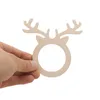 10st / lot reindeer antler servetthållare kanin får mini trä servett ringar till jul fest middag bankett hem bord dekor bh4321 tyj