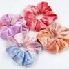 Fasce per capelli tinte in cravatta Scrunchies per capelli da donna Elastici in velluto Fasce per capelli Elastici per capelli Corde Porta coda di cavallo Accessori per ragazze 9 colori