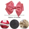 40 Pezzi 4,5 Pollici Fermagli per Capelli Nastro in Chiffon Boutique Fiocco per Capelli a Codino Fermagli a Coccodrillo per Ragazze Bambini Bambini (20 Colori i LJ201226